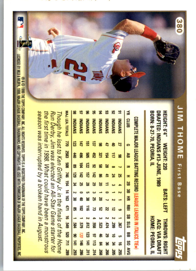 1999 Topps Baseball Card Pick (Base) 275-463 - Picture 199 of 355