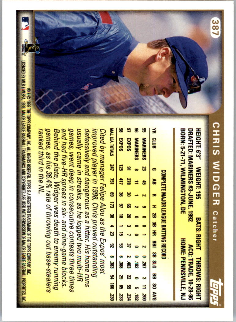 1999 Topps Baseball Card Pick (Base) 275-463 - Picture 213 of 355