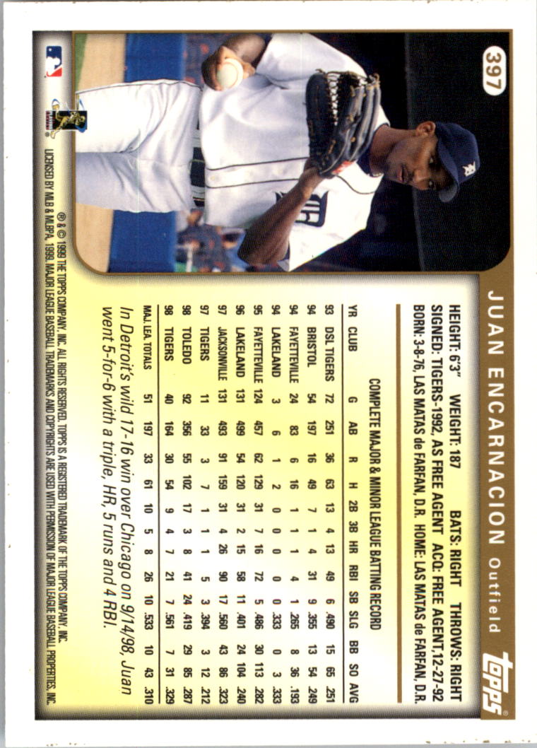 1999 Topps Baseball Card Pick (Base) 275-463 - Picture 233 of 355