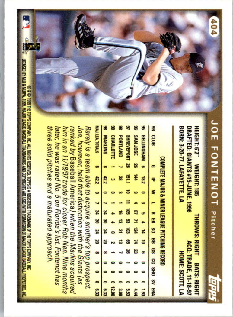 1999 Topps Baseball Card Pick (Base) 275-463 - Picture 245 of 355