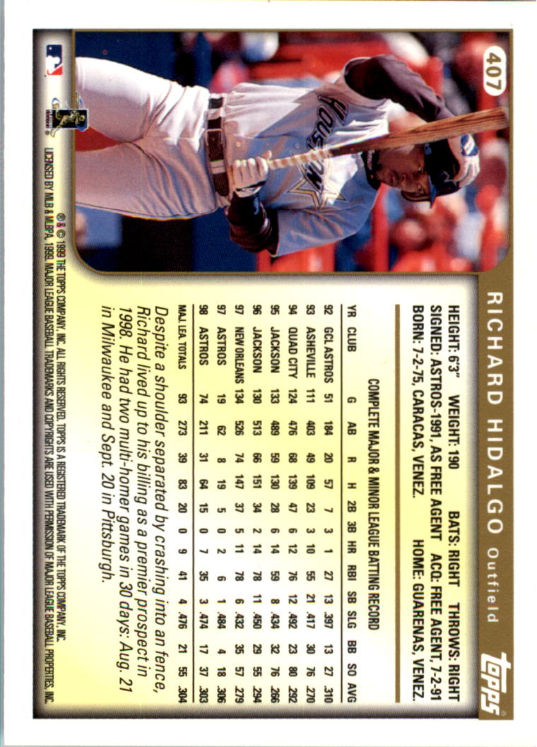 1999 Topps Baseball Card Pick (Base) 275-463 - Picture 251 of 355
