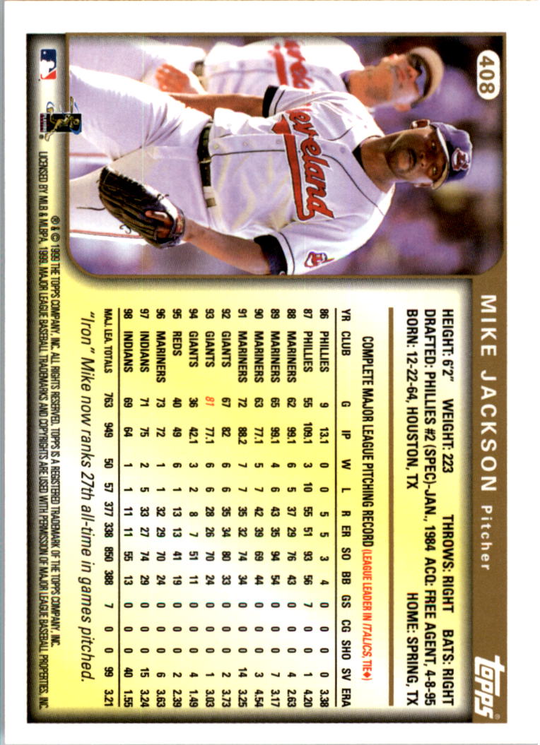 1999 Topps Baseball Card Pick (Base) 275-463 - Picture 253 of 355