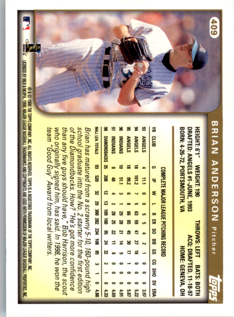 1999 Topps Baseball Card Pick (Base) 275-463 - Picture 255 of 355