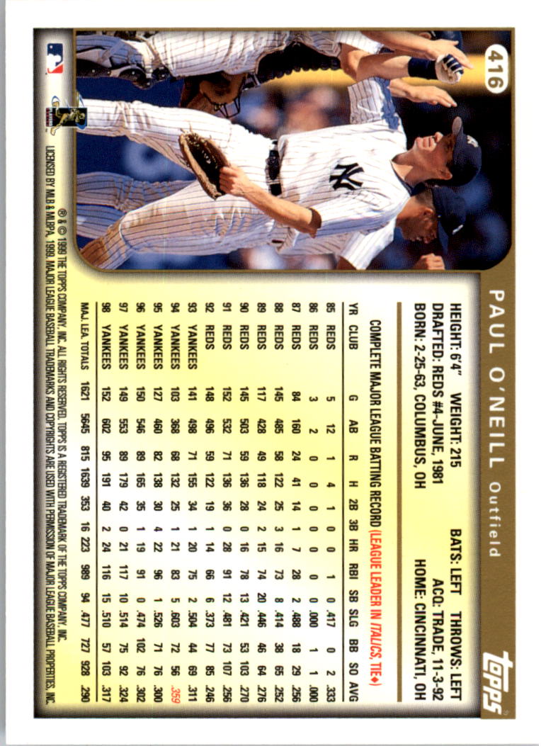 1999 Topps Baseball Card Pick (Base) 275-463 - Picture 269 of 355