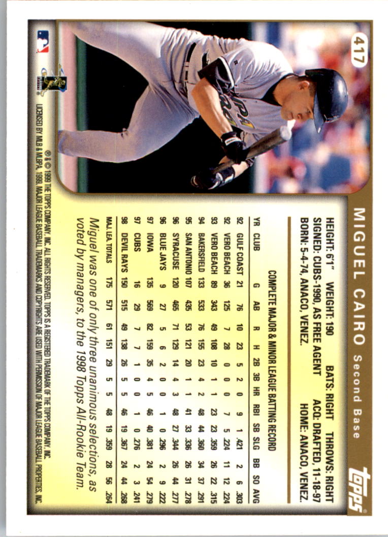 1999 Topps Baseball Card Pick (Base) 275-463 - Picture 271 of 355