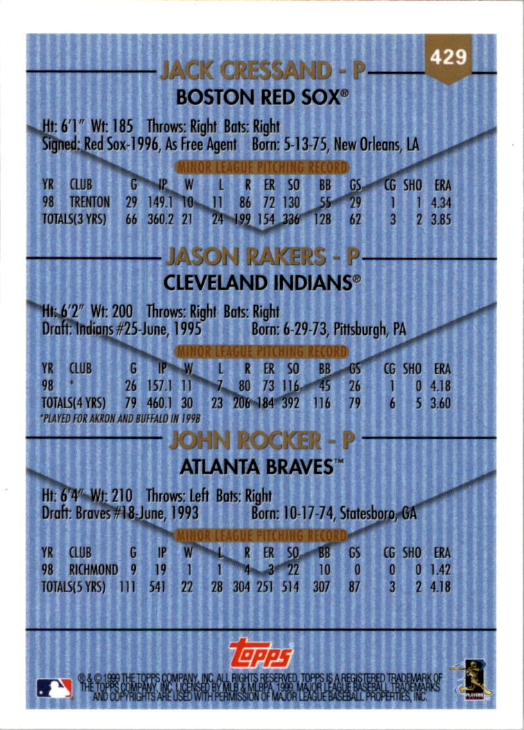 1999 Topps Baseball Card Pick (Base) 275-463 - Picture 291 of 355