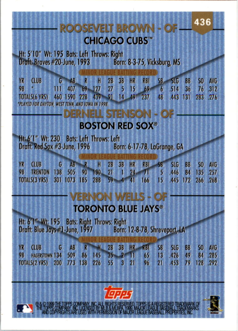 1999 Topps Baseball Card Pick (Base) 275-463 - Picture 305 of 355