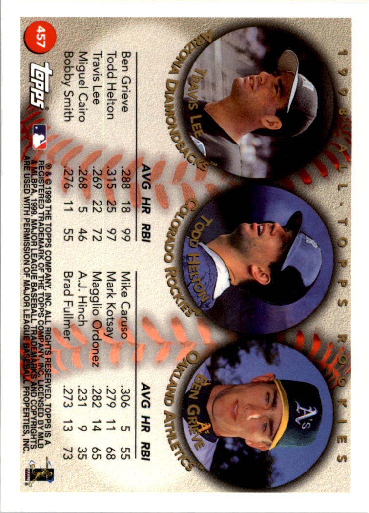 1999 Topps Baseball Card Pick (Base) 275-463 - Picture 347 of 355