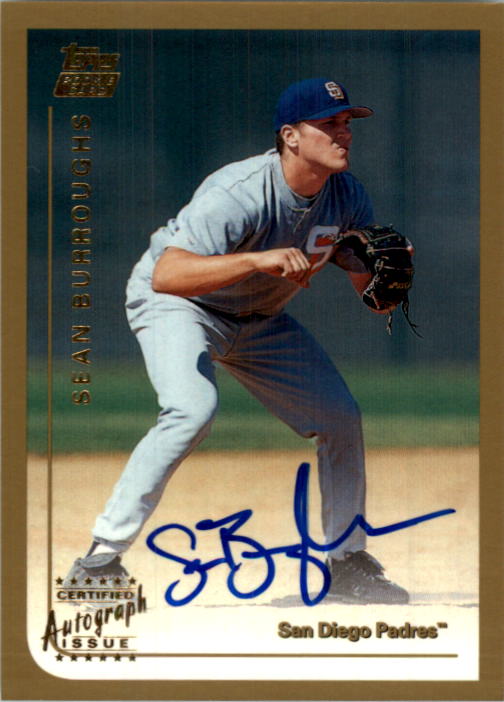 1999 Topps Traded Autographs #T40 Sean Burroughs