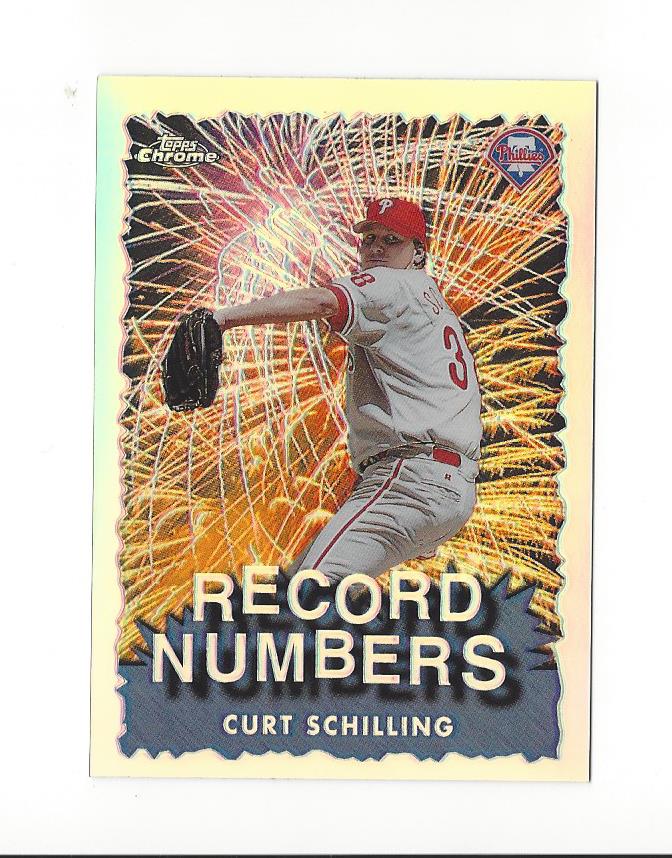 1999 Topps Chrome Record Numbers Refractors #RN3 Curt Schilling