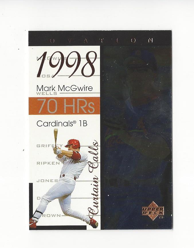 1999 Upper Deck Ovation Curtain Calls #R1 Mark McGwire