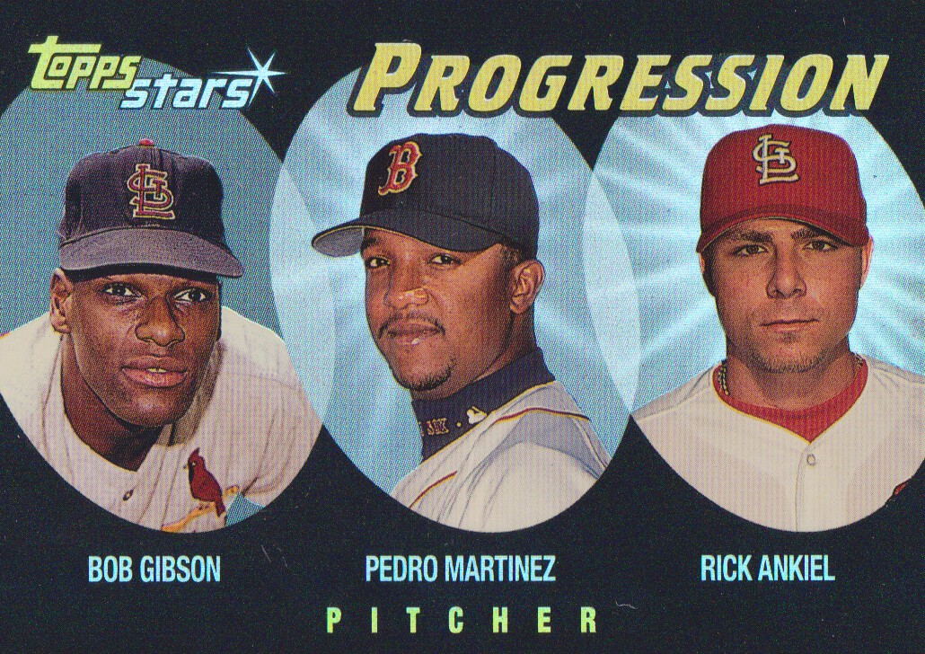2000 Topps Stars Progression #P1 Gibson/P.Martinez/Ankiel