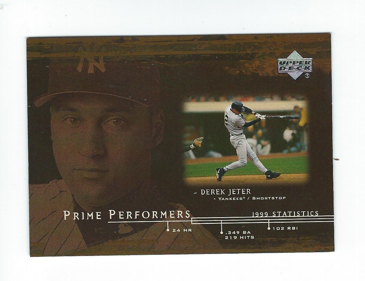2000 Upper Deck Prime Performers #PP5 Derek Jeter