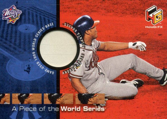 2000 Upper Deck HoloGrFX A Piece of the Series #PS6 Andruw Jones