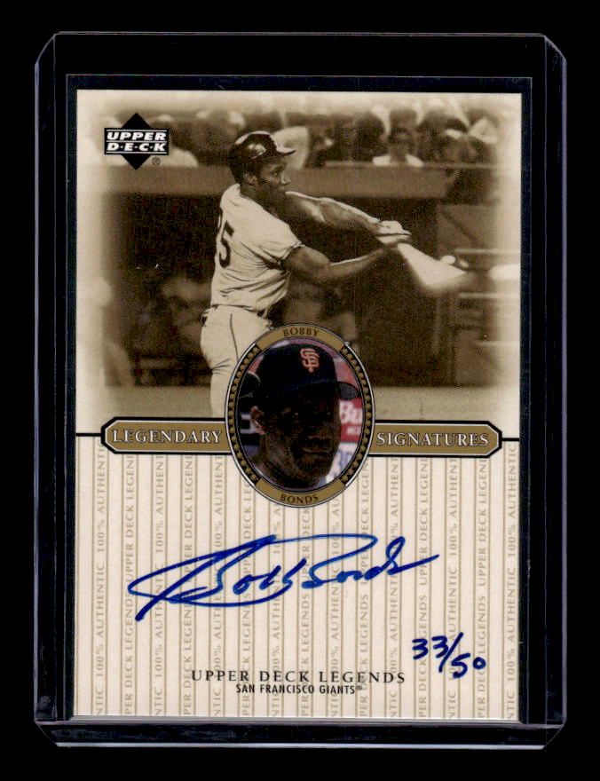 故BOBBY BONDS 2000 UD LEGENDS サイン BARRY父 故BOBBY BONDS 2000 UD LEGENDS サイン BARRY父