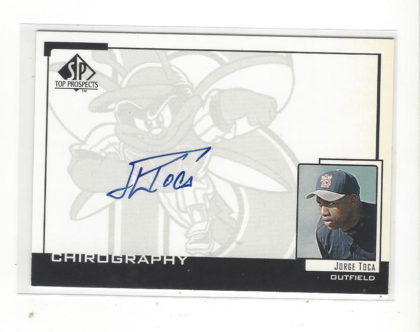 2000 SP Top Prospects Chirography #JTO Jorge Toca