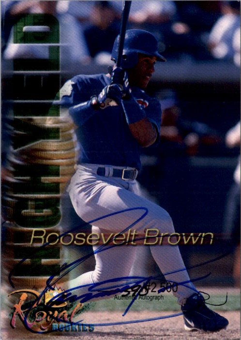 2000 Royal Rookies Futures High Yield Autographs #4 Roosevelt Brown back image