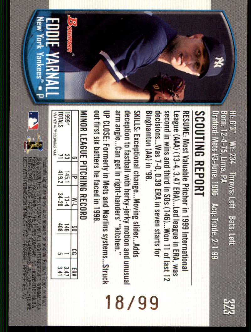 2000 Bowman Baseball "Gold" Parallel Cards - Picture 9 of 9