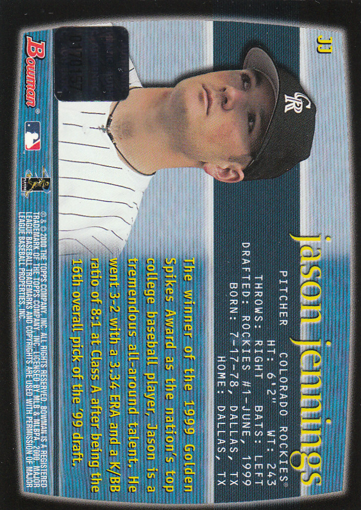 2000 Bowman Baseball "Insert" Cards - Picture 3 of 64