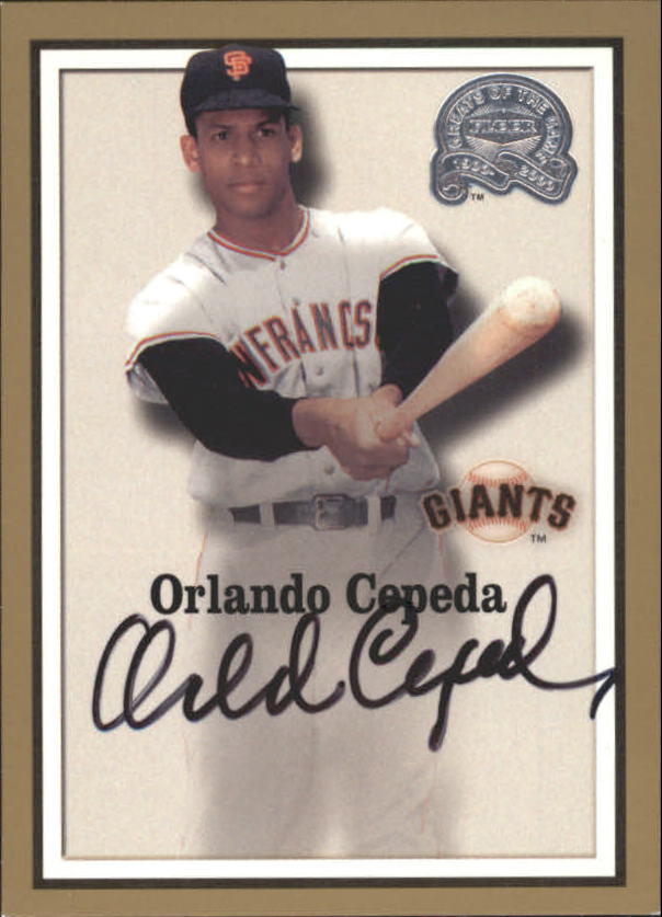 2000 Greats of the Game Autographs #18 Orlando Cepeda