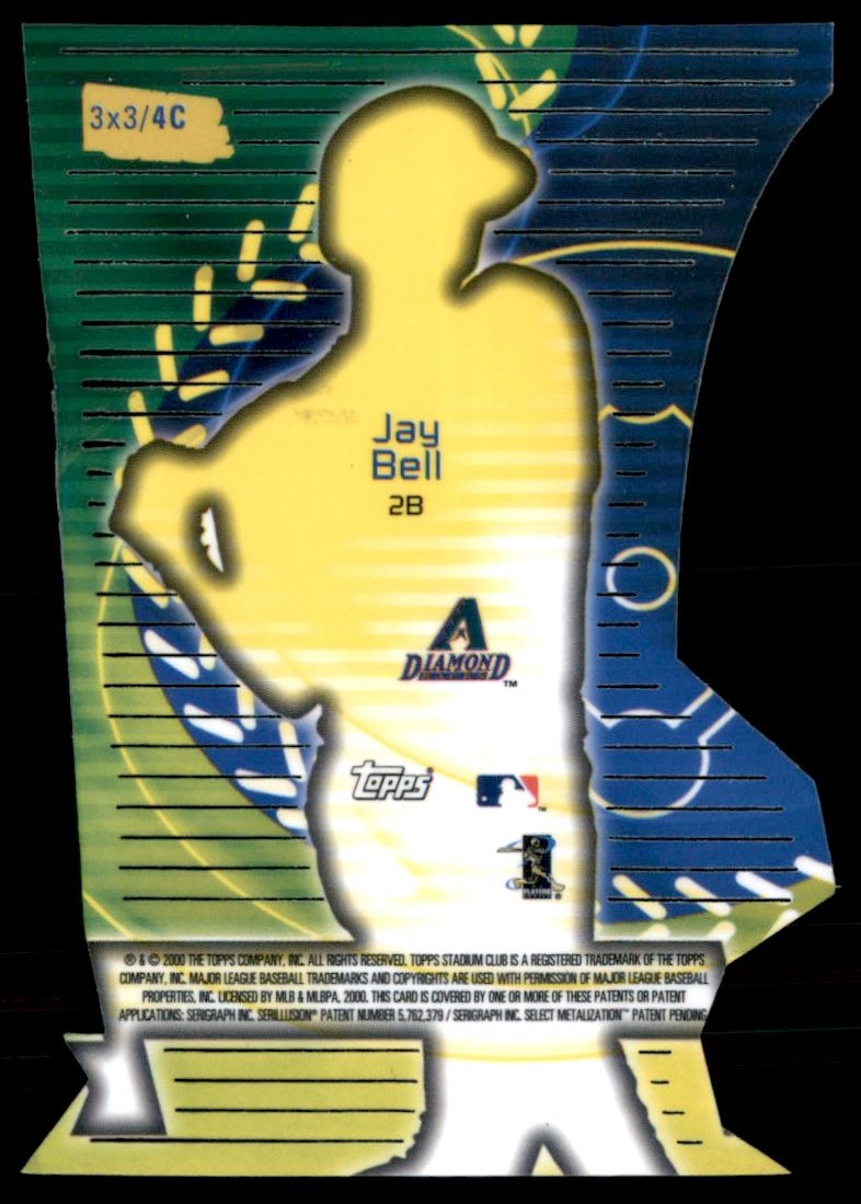 2000 Stadium Club 3 X 3 Luminescent #4C Jay Bell back image