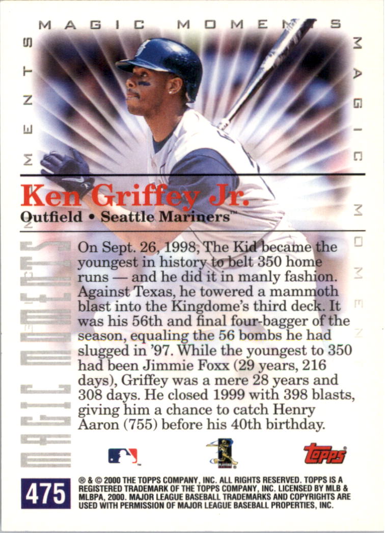 2000 Topps Baseball Card Pick (Base) 246-479 - Picture 455 of 475