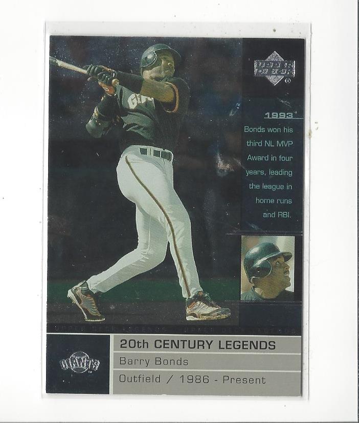 2000 Upper Deck Legends #110 Barry Bonds 20C