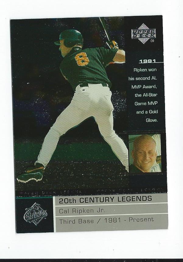 2000 Upper Deck Legends #115 Cal Ripken 20C