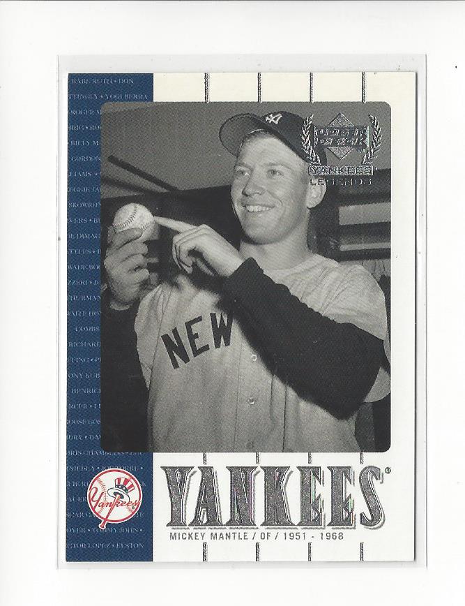 2000 Upper Deck Yankees Legends #2 Mickey Mantle