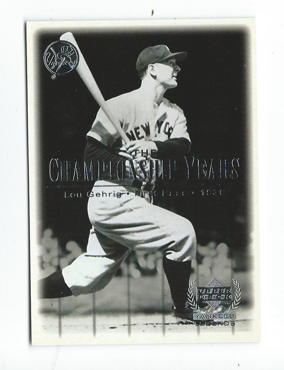 2000 Upper Deck Yankees Legends #70 Lou Gehrig '36 TCY