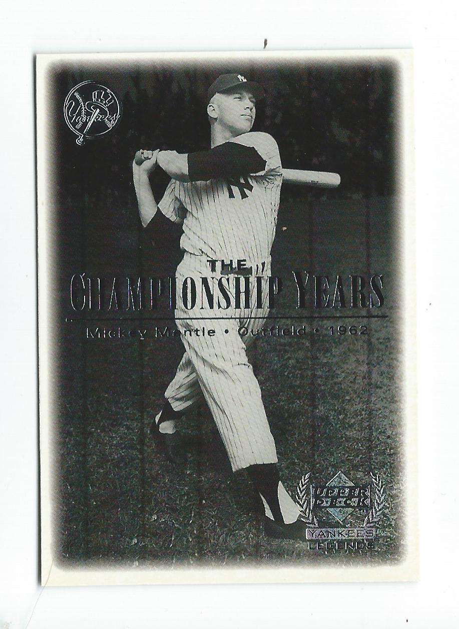 2000 Upper Deck Yankees Legends #85 Mickey Mantle '62 TCY