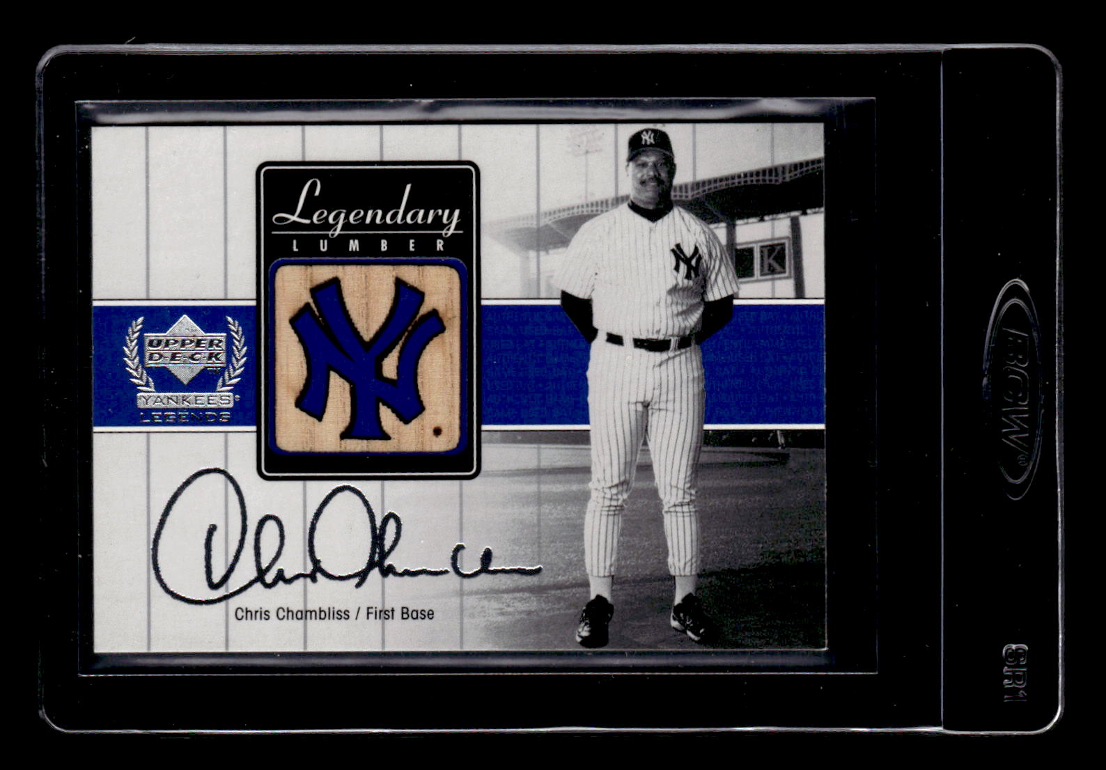 2000 Upper Deck Yankees Legends Legendary Lumber #CCLL Chris Chambliss