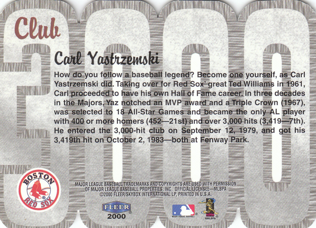 2000 Fleer Baseball "Club 3000" Insert Cards - Picture 5 of 23