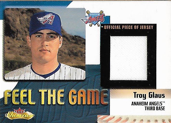 2000 Fleer Showcase Feel the Game #4 Troy Glaus