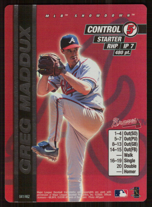 2000 MLB Showdown Unlimited #41 Greg Maddux FOIL