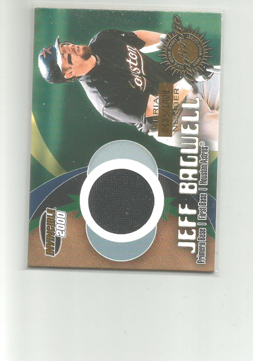 2000 Pacific Invincible Game Gear #1 J.Bagwell Jsy/1000