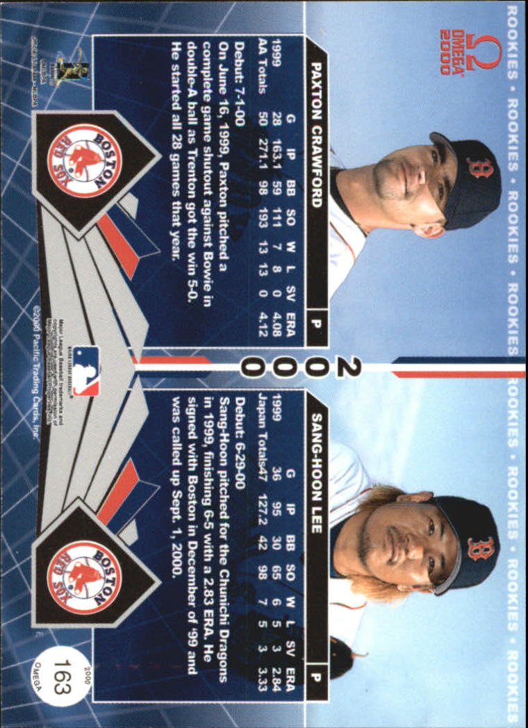 2000 Pacific Omega #163 P.Crawford/S.Lee RC back image