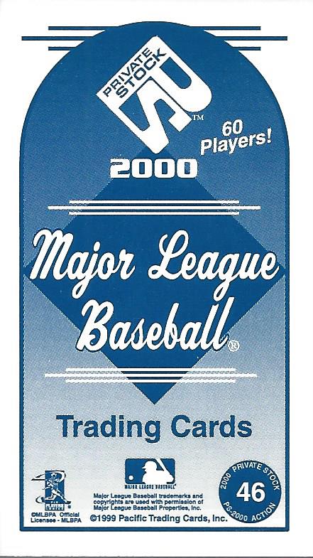2000 Private Stock PS-2000 Action #46 Mark McGwire back image