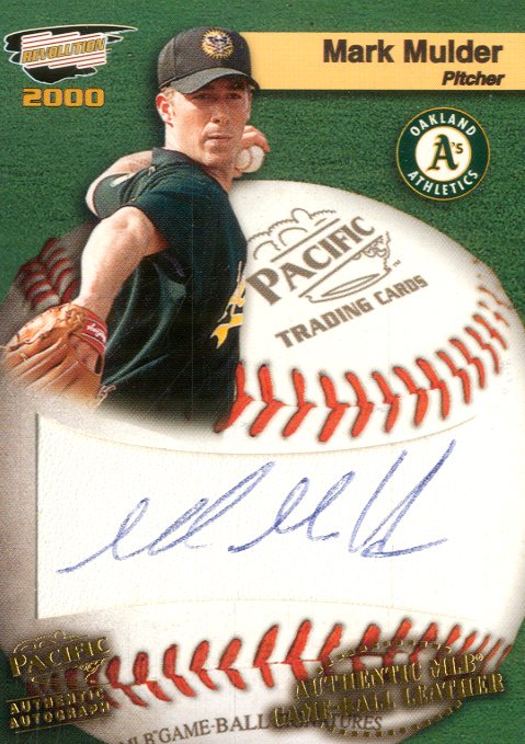 2000 Revolution MLB Game Ball Signatures #15 Mark Mulder