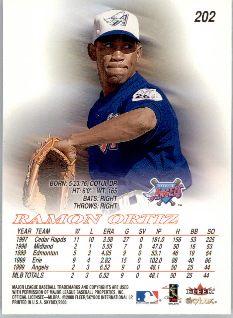 2000 Skybox Baseball "Main Set" Prospects and Short Print Cards #201 TO #250 - Picture 7 of 146