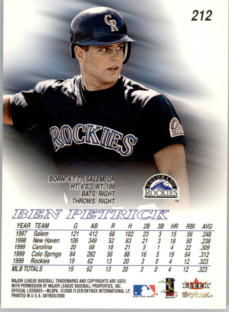 2000 Skybox Baseball "Main Set" Prospects and Short Print Cards #201 TO #250 - Picture 33 of 146