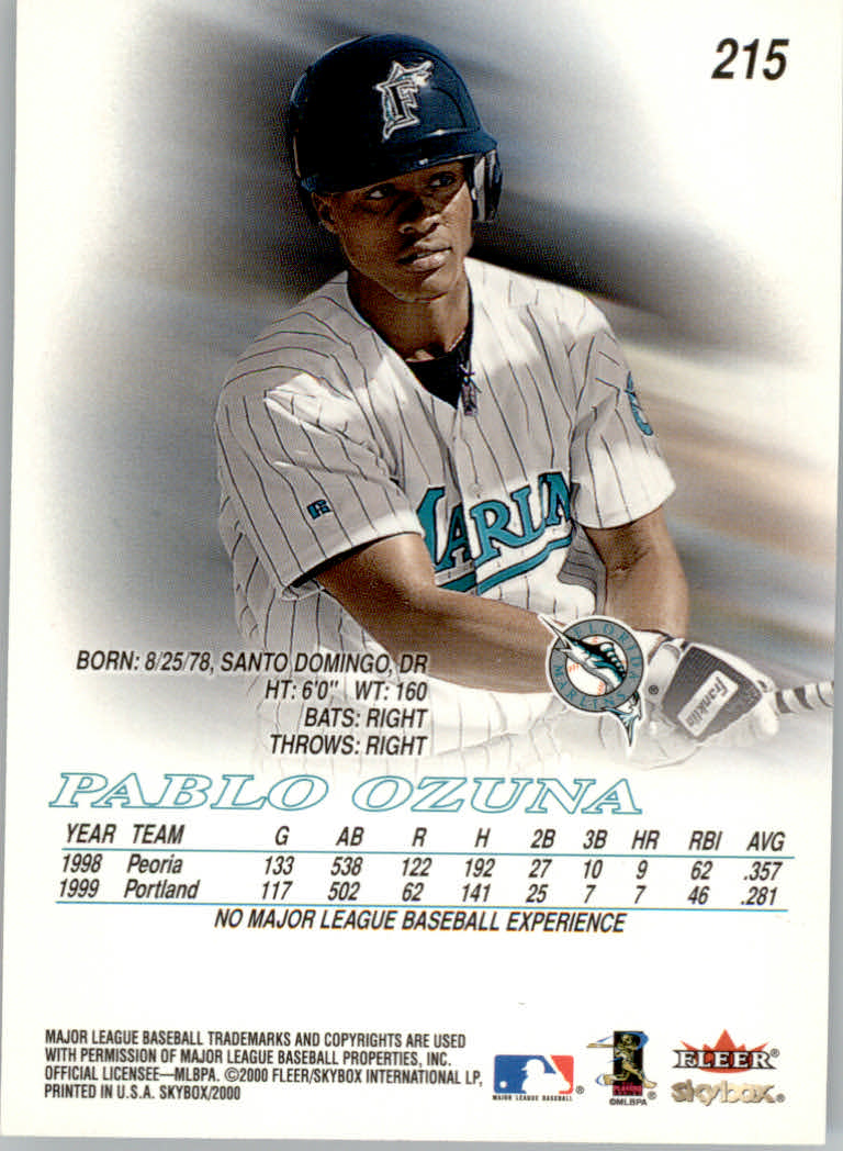 2000 Skybox Baseball "Main Set" Prospects and Short Print Cards #201 TO #250 - Picture 42 of 146