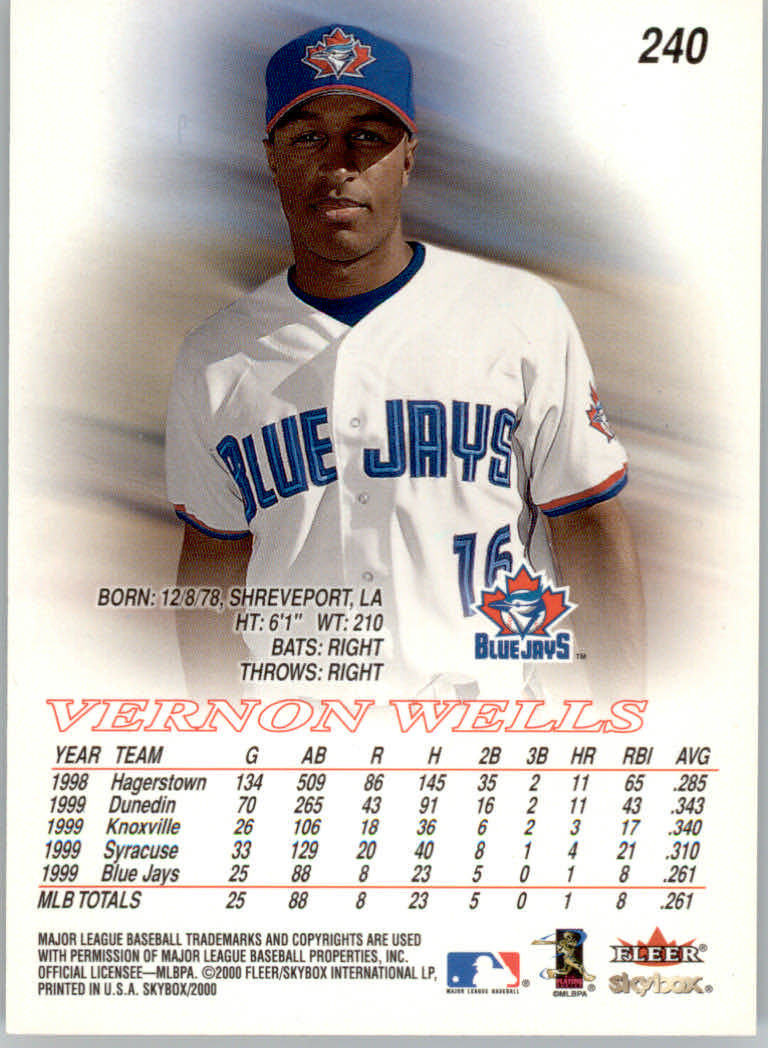 2000 Skybox Baseball "Main Set" Prospects and Short Print Cards #201 TO #250 - Picture 112 of 146