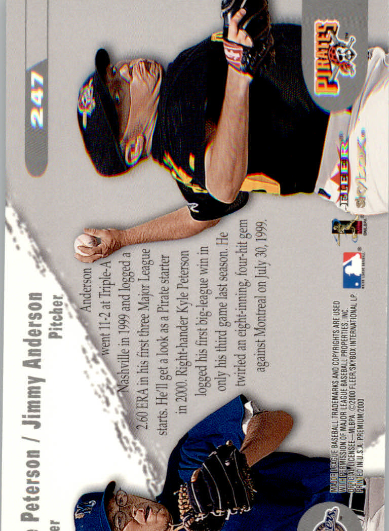 2000 Skybox Baseball "Main Set" Prospects and Short Print Cards #201 TO #250 - Picture 134 of 146