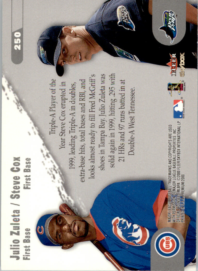 2000 Skybox Baseball "Main Set" Prospects and Short Print Cards #201 TO #250 - Picture 146 of 146
