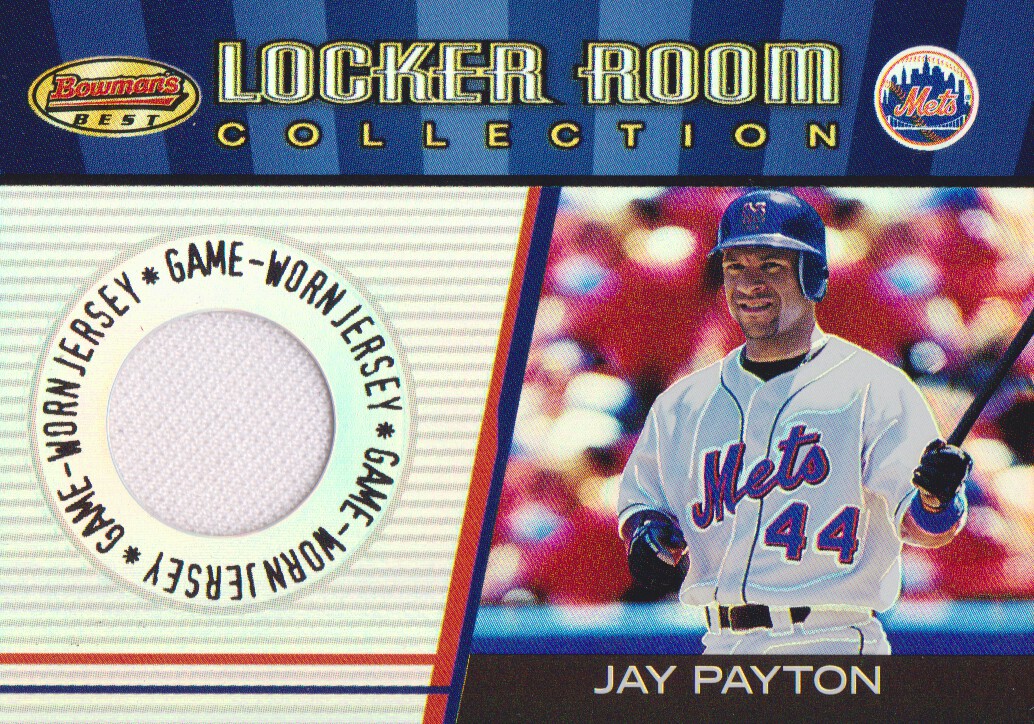 2001 Bowman's Best Locker Room Collection Jerseys #LRCJJP Jay Payton