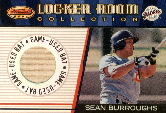 2001 Bowman's Best Locker Room Collection Lumber #LRCLSB Sean Burroughs