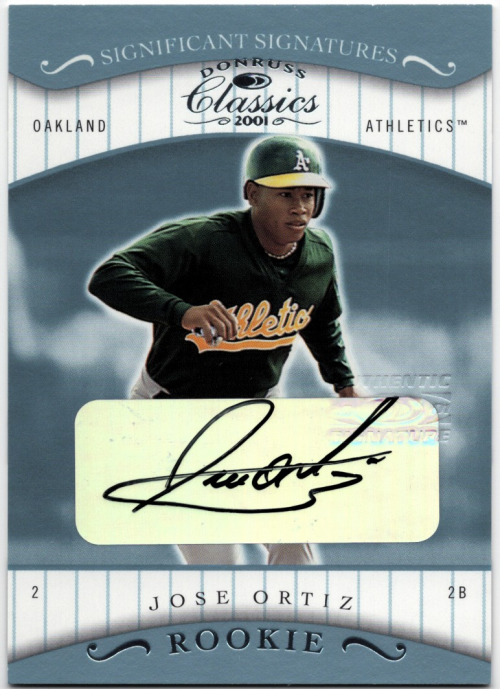 2001 Donruss Classics Significant Signatures #132 Jose Ortiz - NM-MT