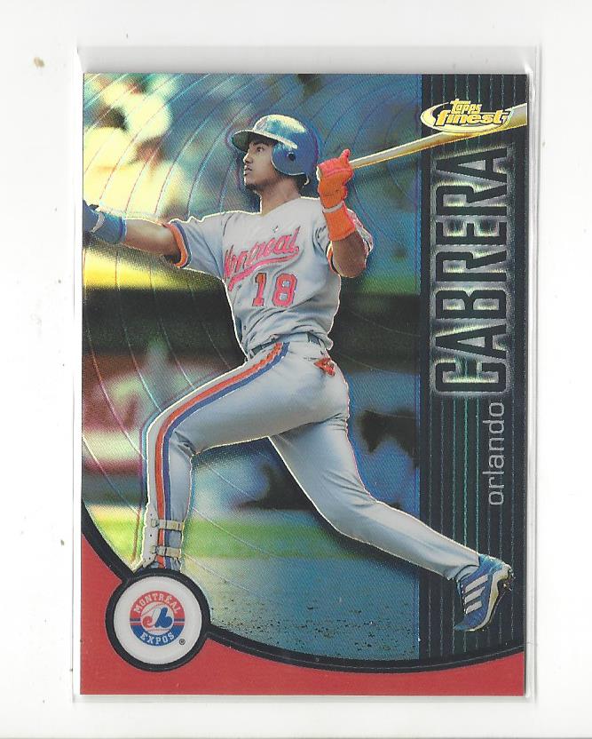 2001 Finest Refractors #21 Orlando Cabrera