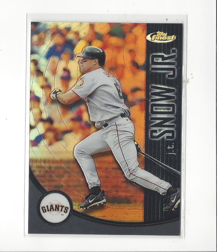 2001 Finest Refractors #68 J.T. Snow
